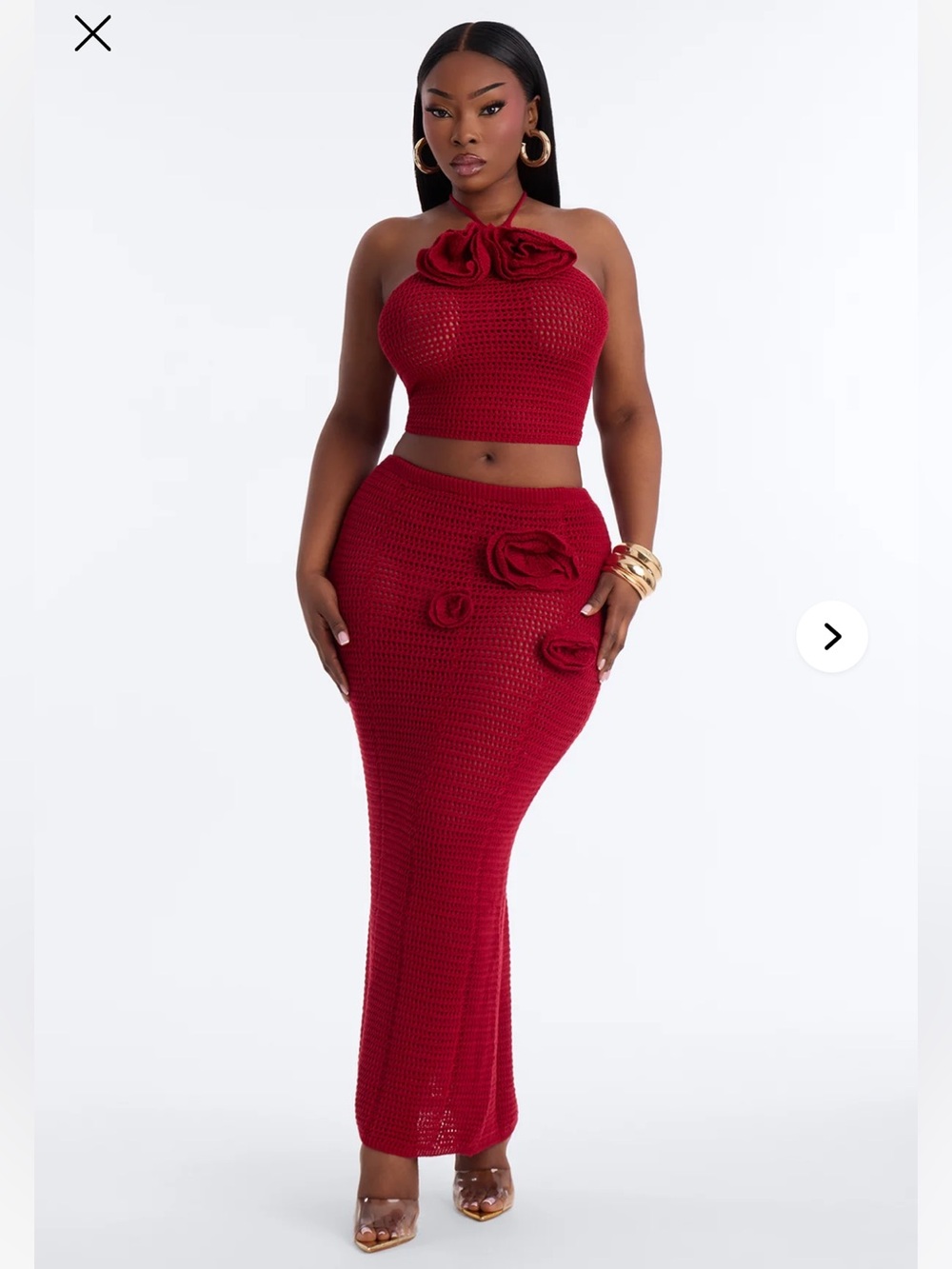 SADIE FLORAL CROCHET
MAXI SKIRT SET